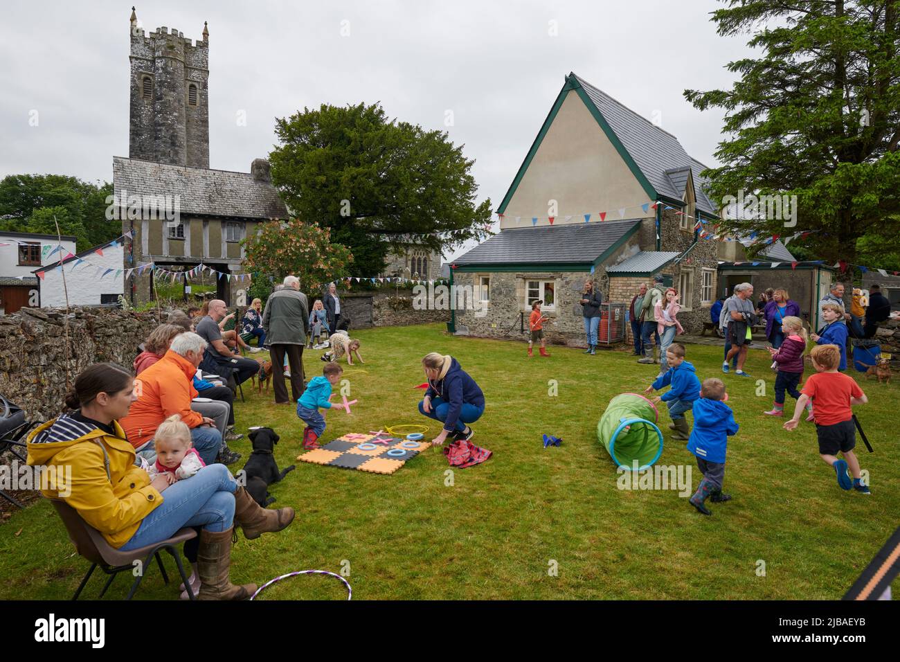 Bickington, Newton Abbot, UK. 04th June, 2022. Platinum Jubilee