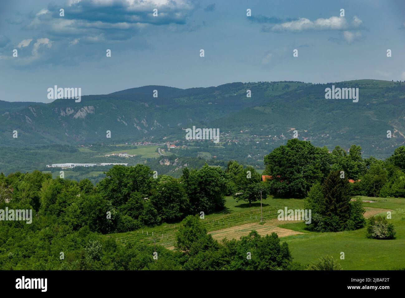 Mountains landscape in Bosnia and Hercegovina Stock Photo - Alamy