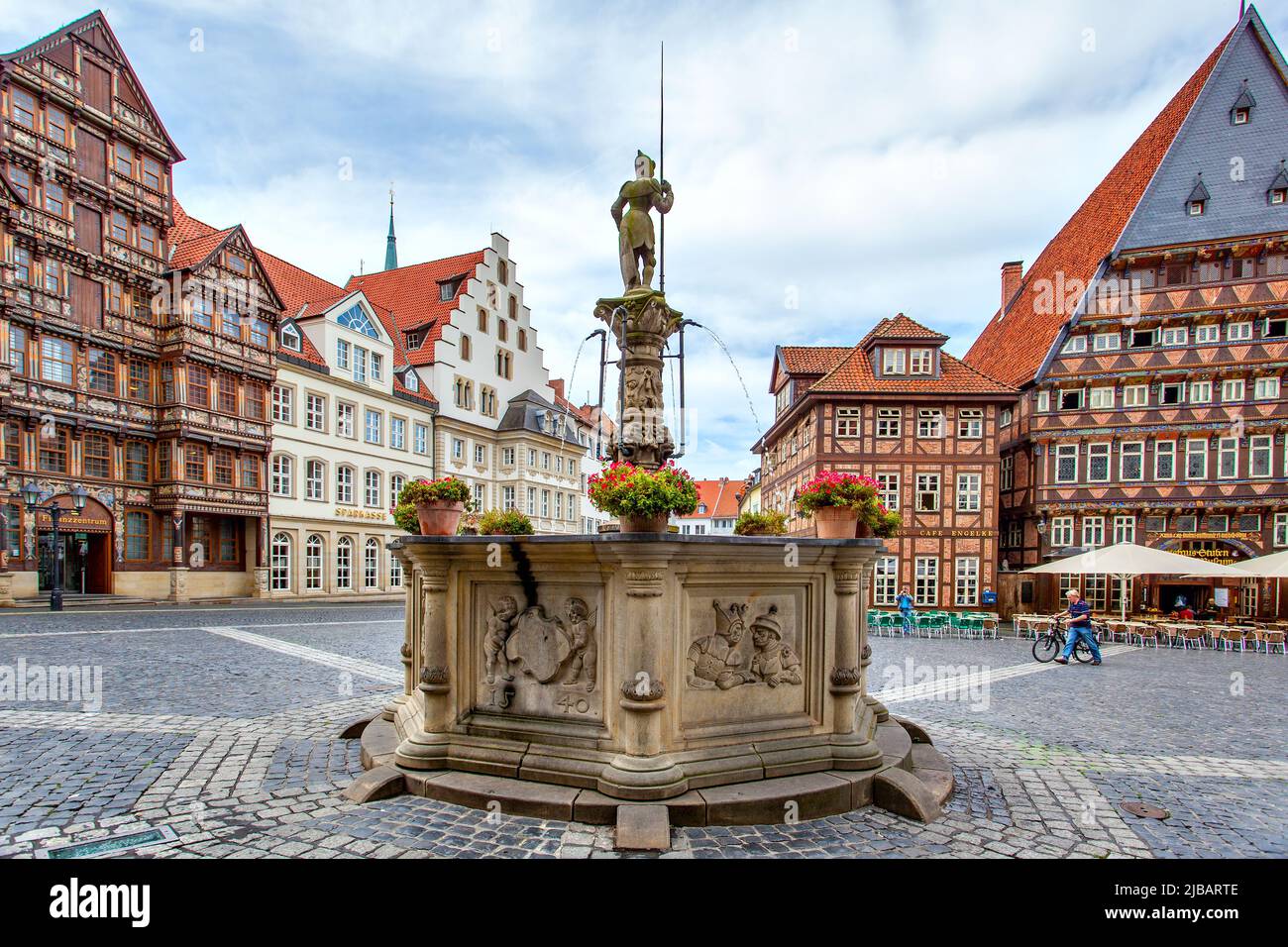 Old street in hildesheim germany hires stock photography and images