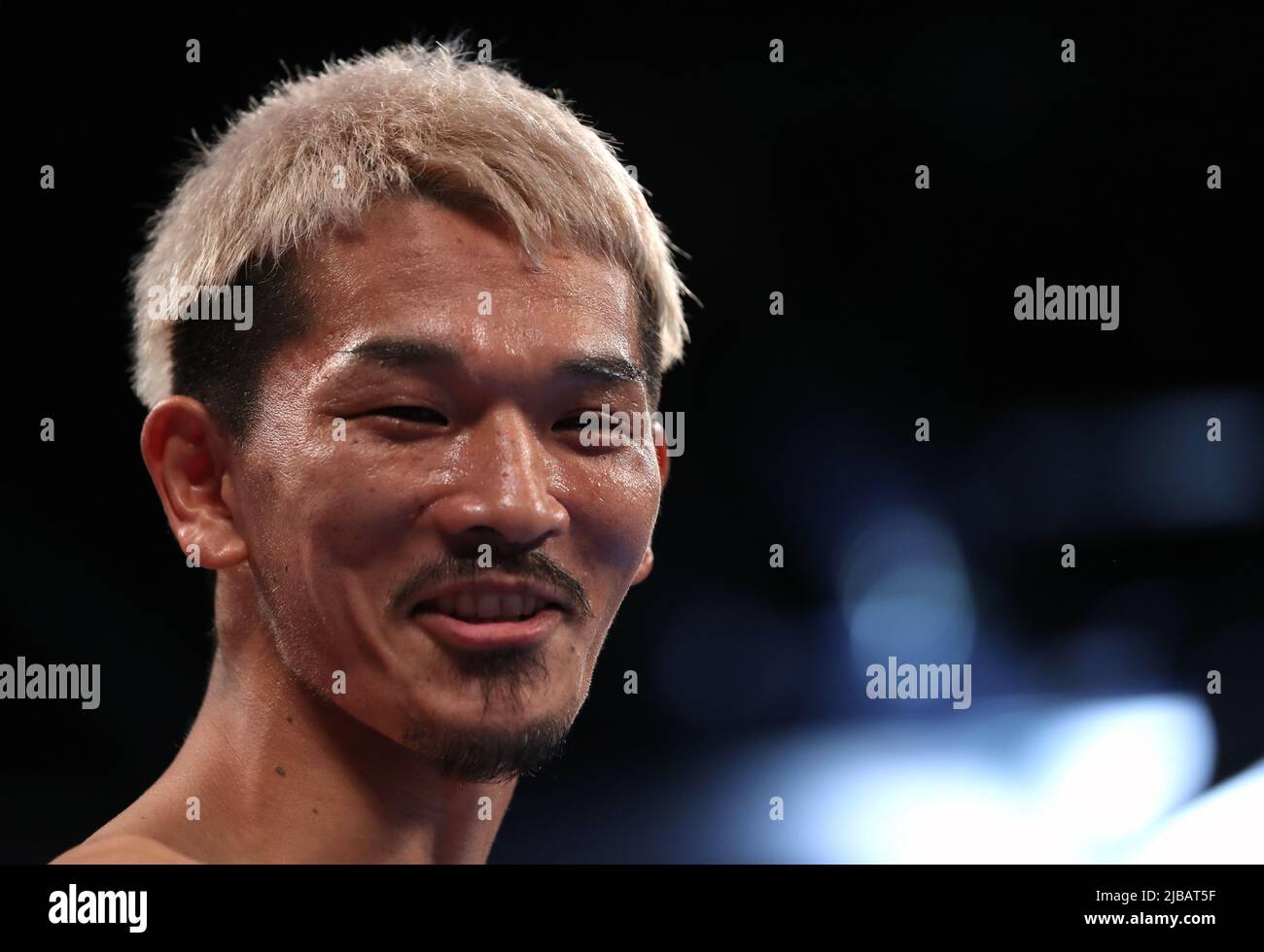 Kenichi Ogawa before the International Boxing Federation World Super Feather Title at the Motorpoint Arena Cardiff. Picture date: Saturday June 4, 2022. Stock Photo