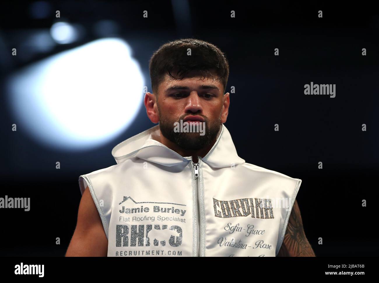 Joe Cordina before the International Boxing Federation World Super Feather Title at the Motorpoint Arena Cardiff. Picture date: Saturday June 4, 2022. Stock Photo