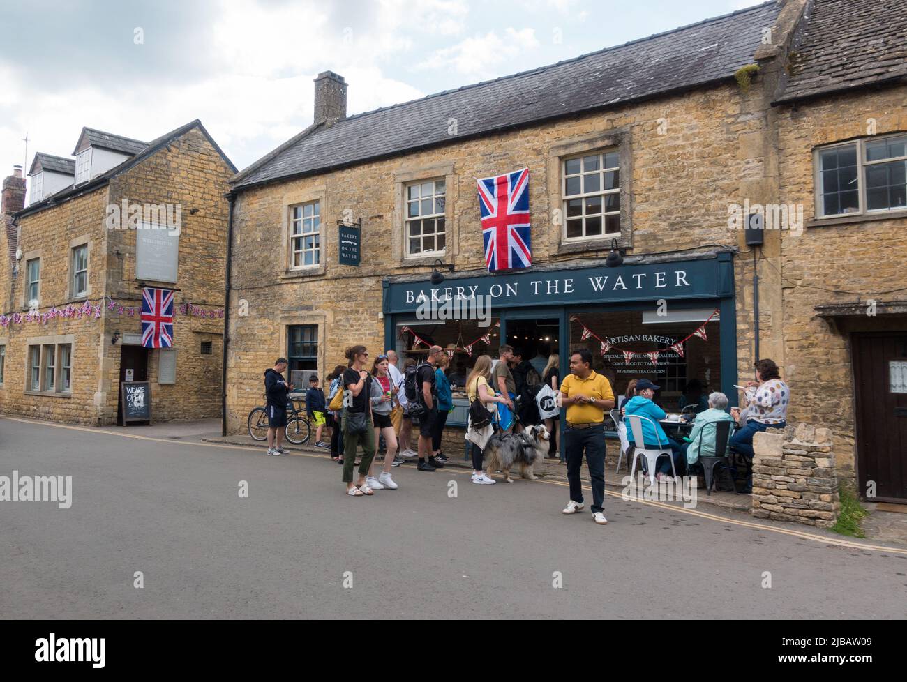 Bakery on the Water in Bourton on the water Stock Photo
