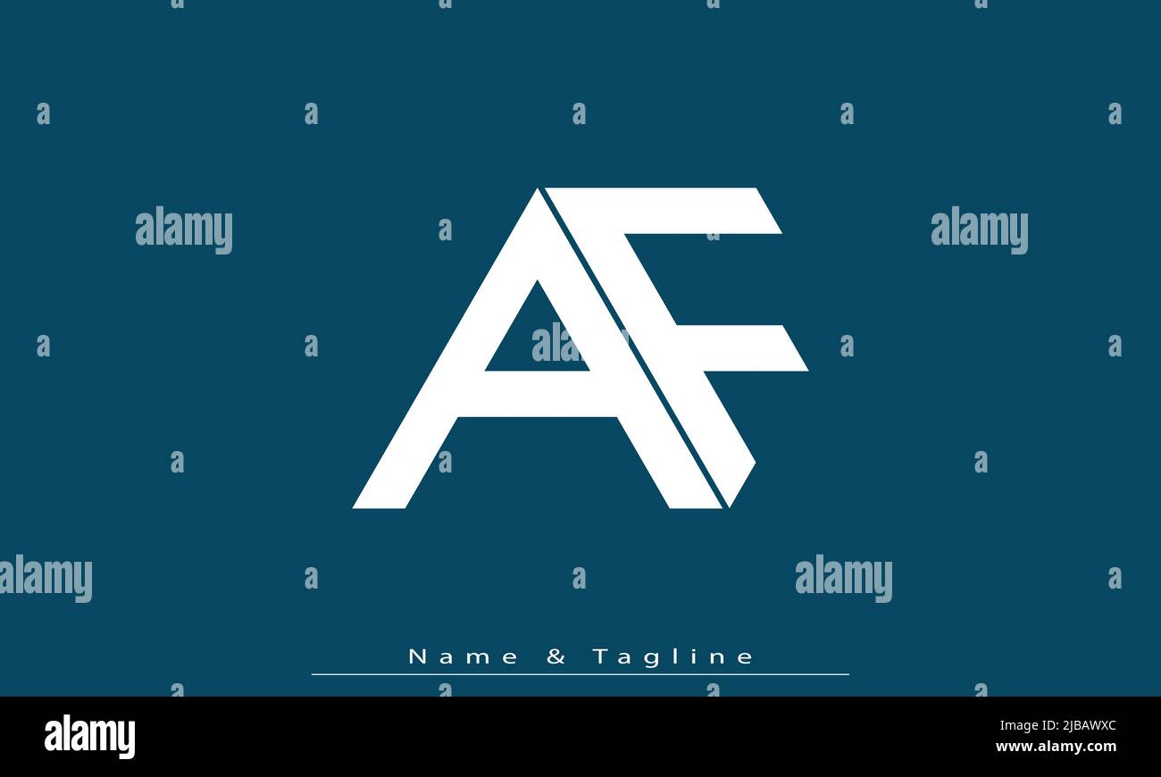 Alphabet letters Initials Monogram logo AF , FA Stock Vector