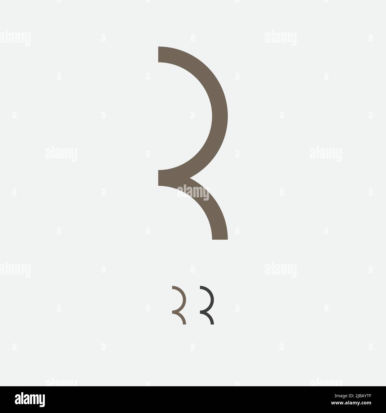 Letter R logo design vector Stock Vector Image & Art - Alamy