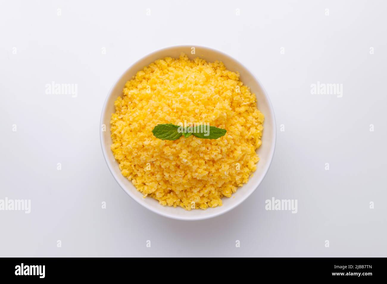 Brazilian Northeast Couscous (Cuscuz Nordestino). Maize couscous on