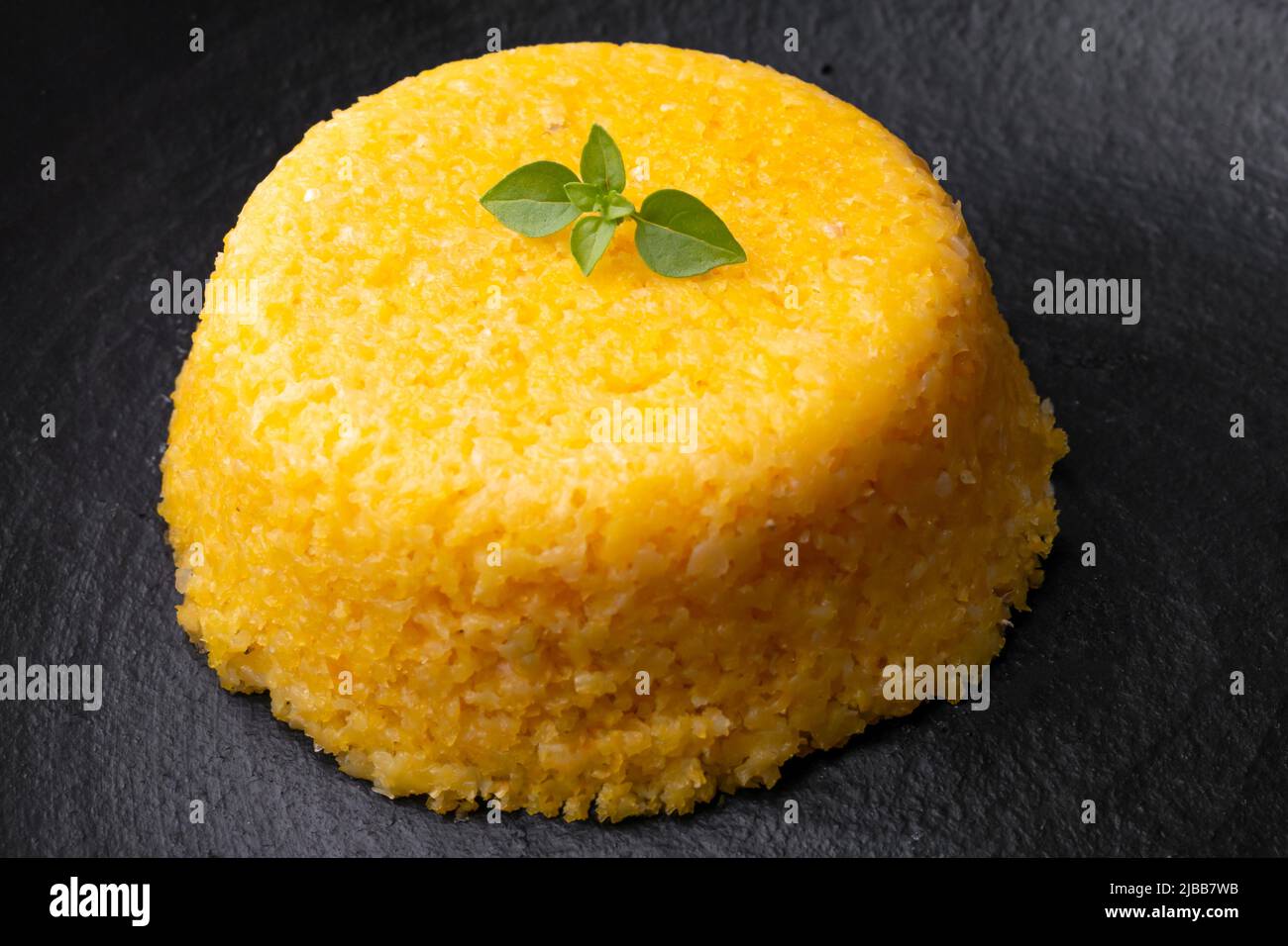 Brazilian Northeast Couscous (Cuscuz Nordestino). Maize couscous on