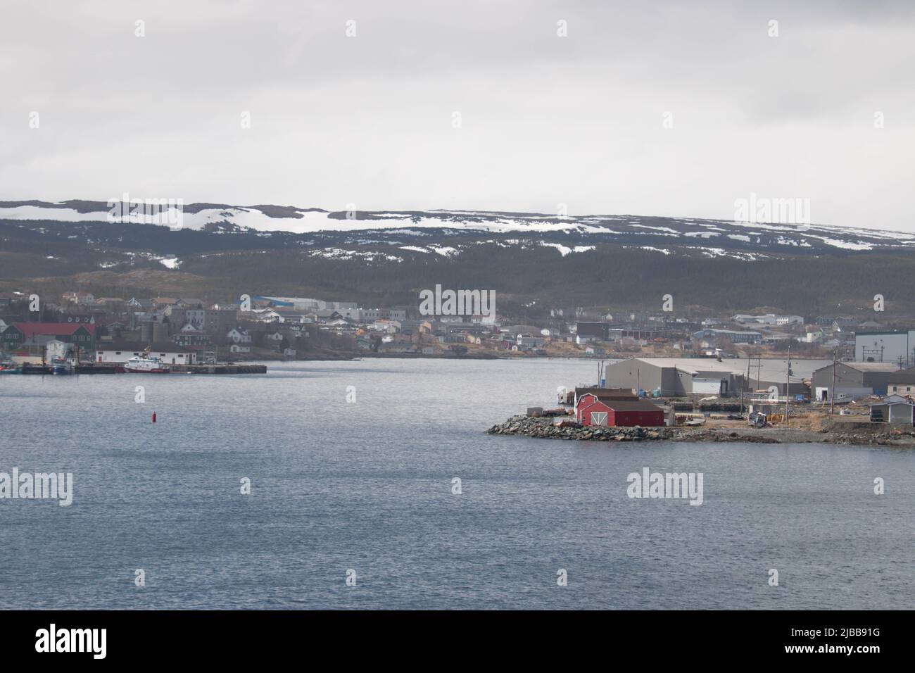 st anthonys newfoundland panorama Stock Photo Alamy