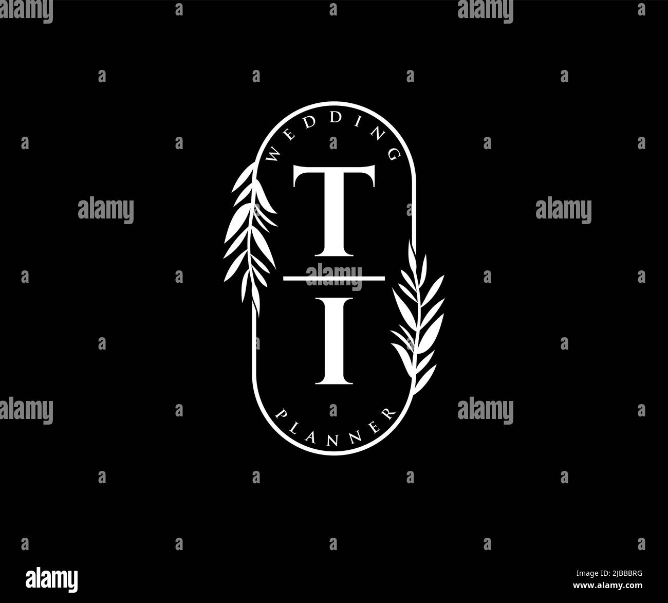 TI Initials letter Wedding monogram logos collection, hand drawn modern ...