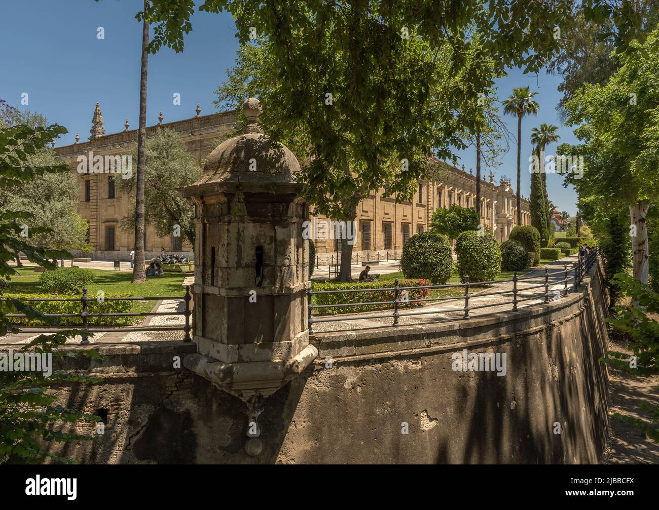 University of Seville building, formerly Real Fabrica de Tabacos Stock Photo