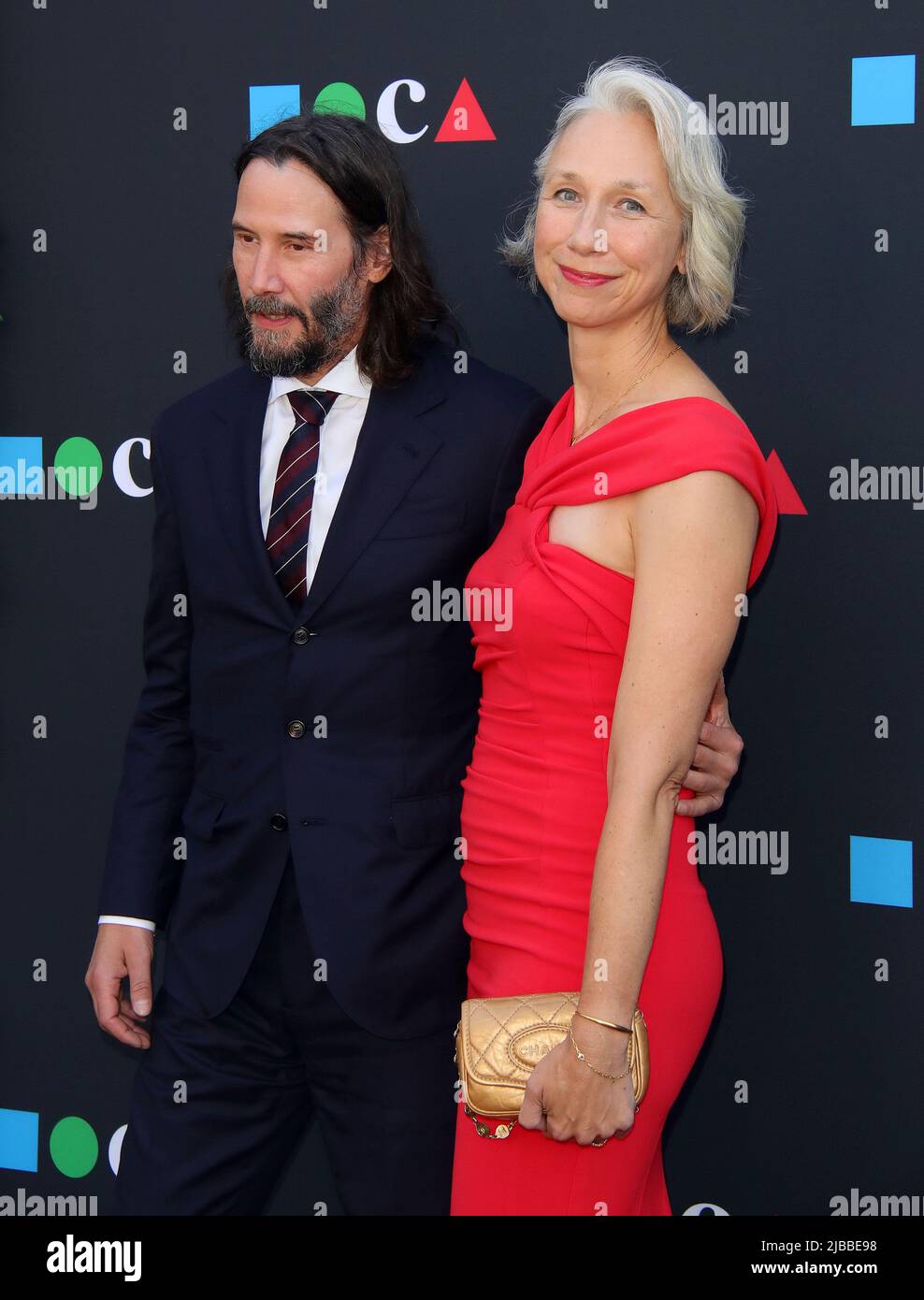 Keanu Reeves, Alexandra Grant arrives at The MOCA Gala 2022 held at The Geffen Contemporary at