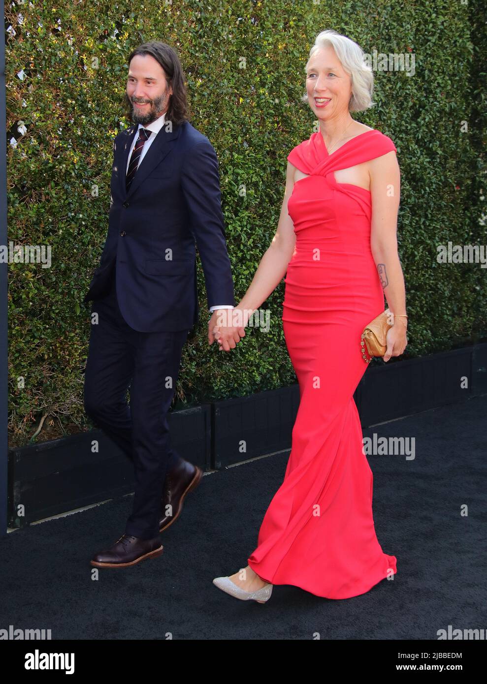 Los Angeles, USA. 04th June, 2022. Keanu Reeves, Alexandra Grant arrives at The MOCA Gala 2022