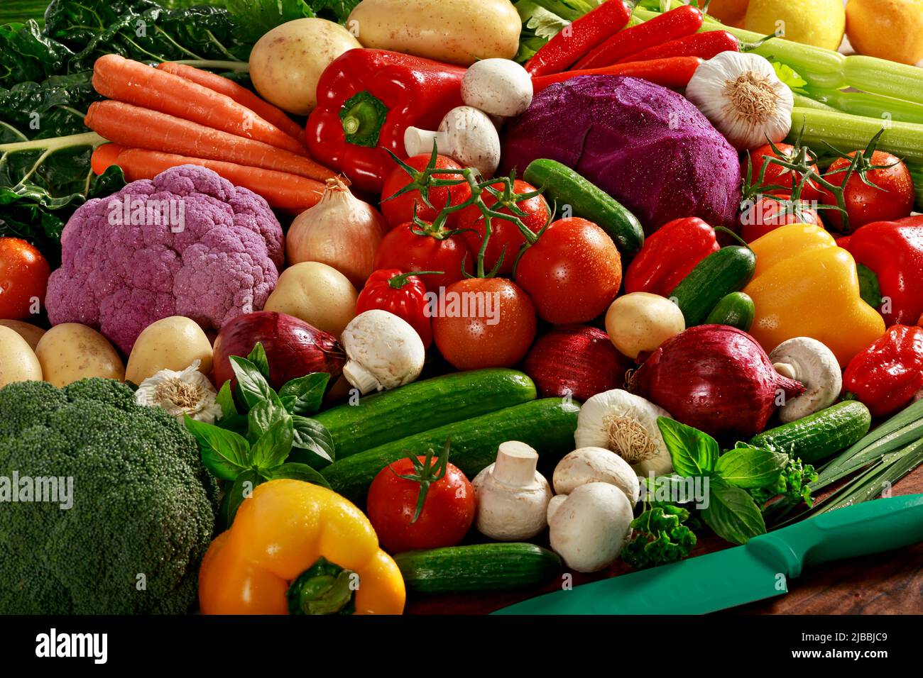Vegetable produce from the garden Stock Photo Alamy