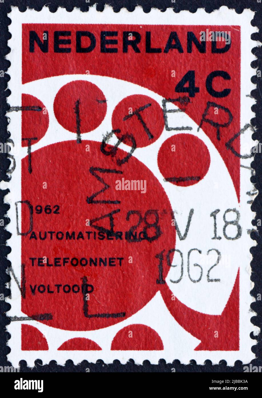 NETHERLANDS CIRCA 1962 a stamp printed in the Netherlands shows