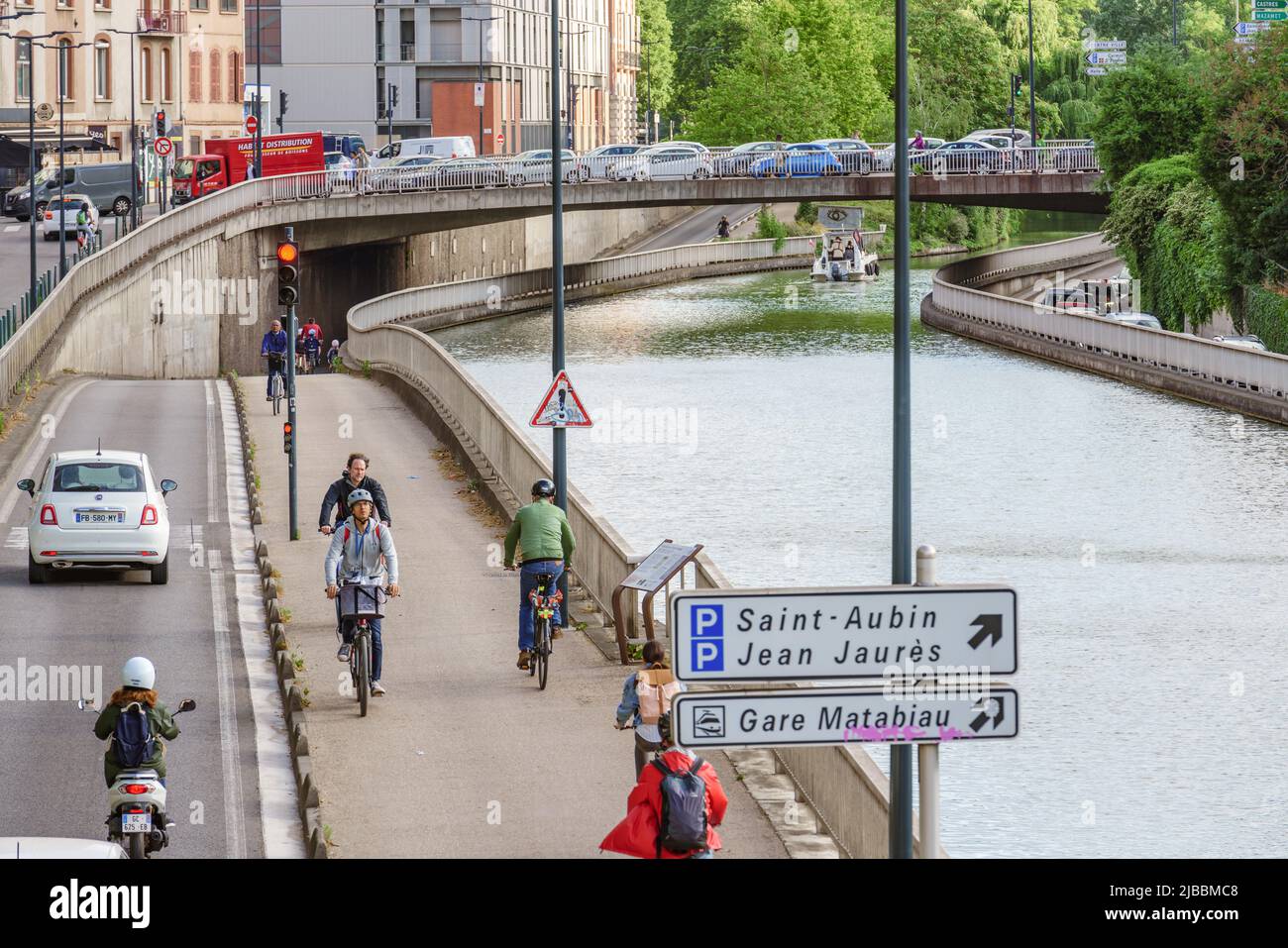 Toulouse, France. May 24, 2022. View of the Canal du Midi Stock Photo