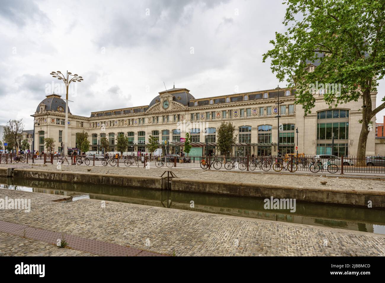 Toulouse, France. May 24, 2022. Gare Toulouse- Matabiau along Canal du Midi Stock Photo