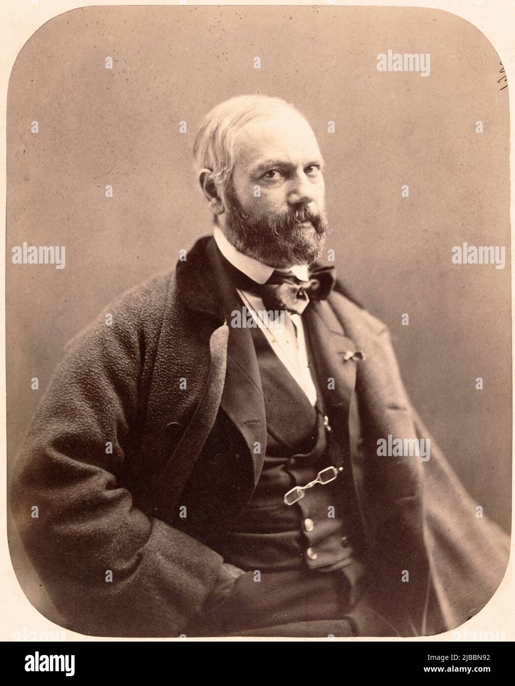 Louis Boulanger  by Nadar (Gaspard-Félix Tournachon) Between 1855 and 1859 Stock Photo
