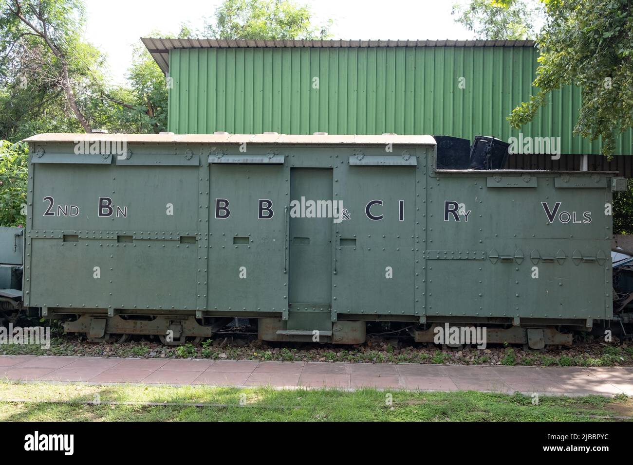 This 6 unit meter gauge train was was specially built to carry troops
