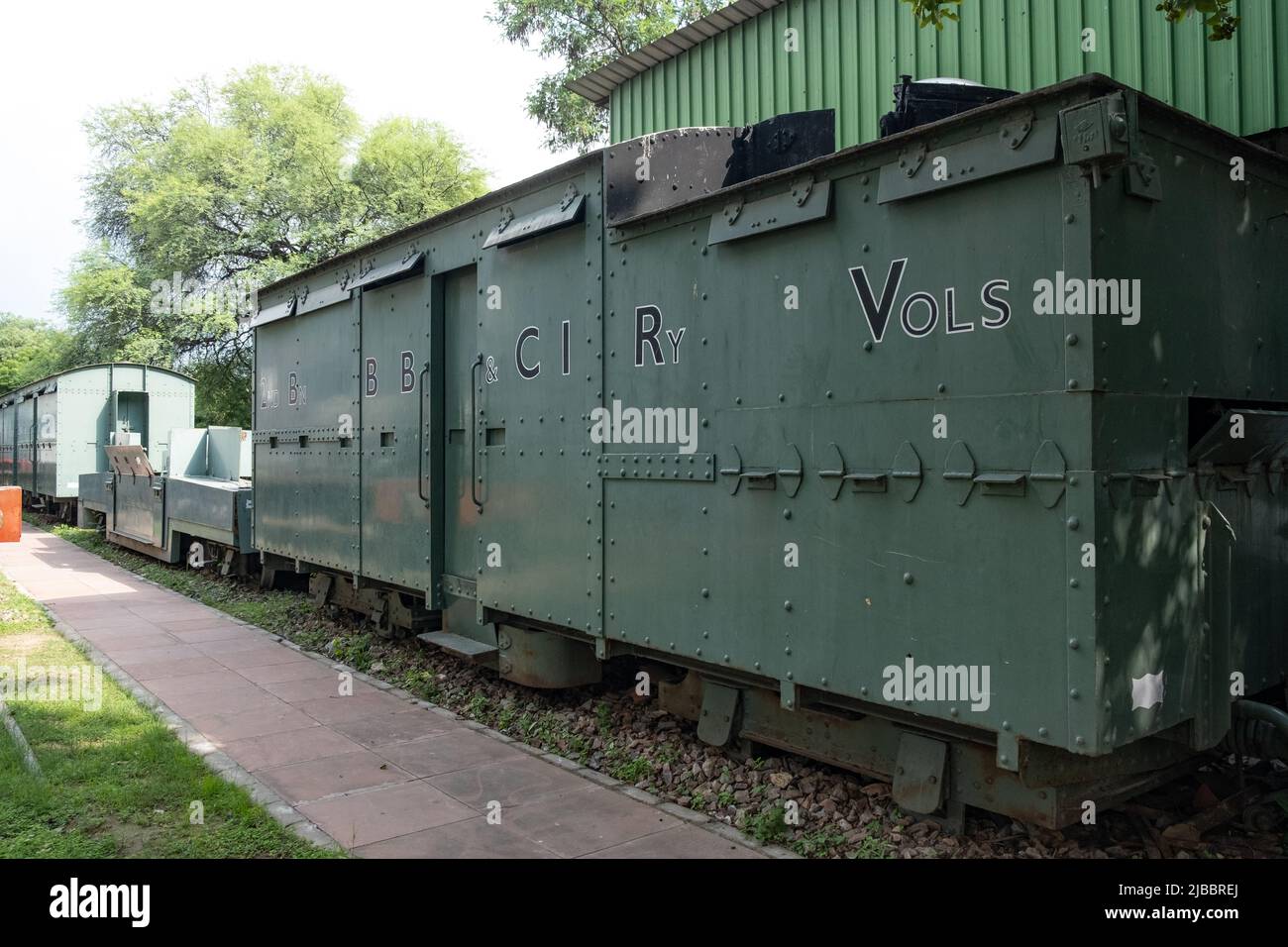 This 6 unit meter gauge train was was specially built to carry troops