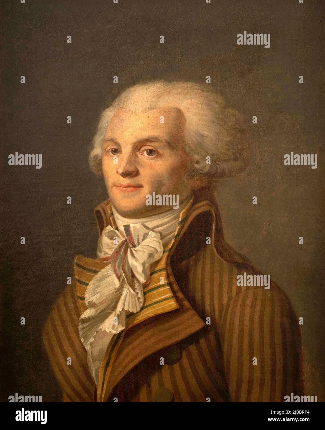 Portrait of Maximilien de Robespierre in 1790 Stock Photo
