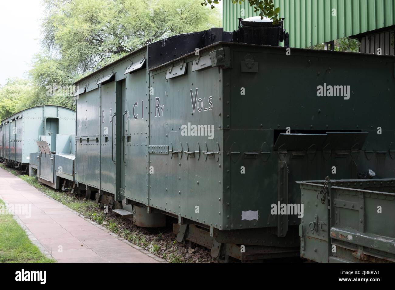 This 6 unit meter gauge train was was specially built to carry troops