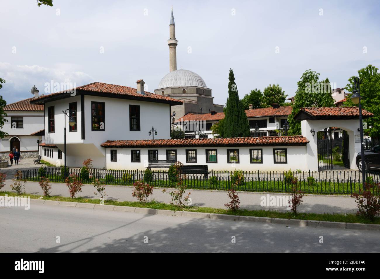 Prizren, Kosovo - 7 May 2022: Complex of Albanian league at Prizren on Kosovo Stock Photo