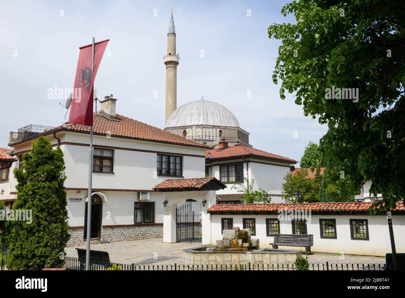 Prizren, Kosovo - 7 May 2022: Complex of Albanian league at Prizren on Kosovo Stock Photo