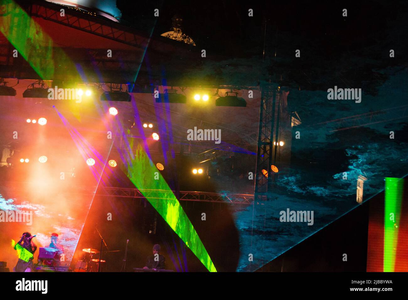 New Year Eve Live concert scene with the Bulgarian house/electro band