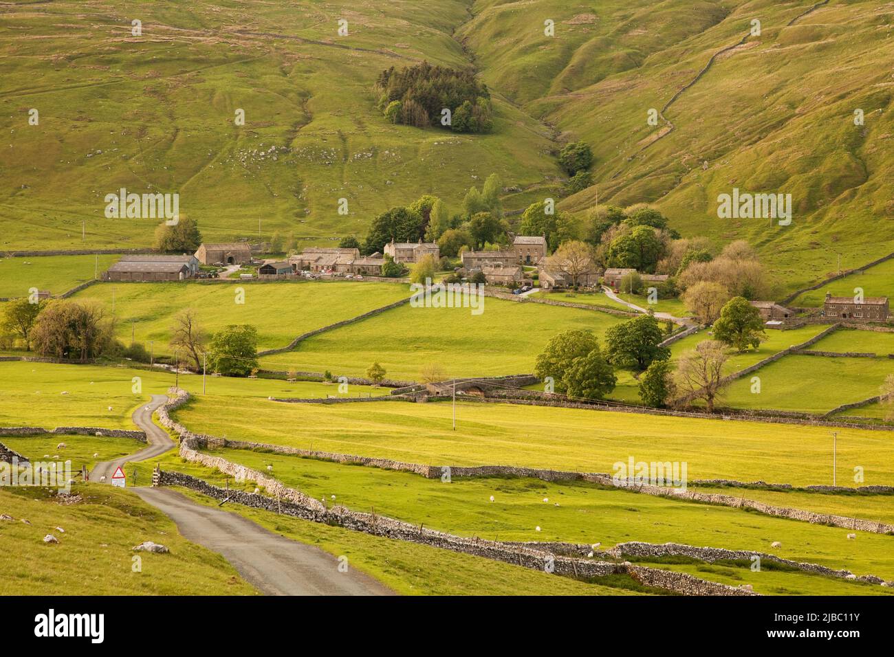 The village of Halton Gill in Littondale, Yorkshire Dales, UK Stock Photo