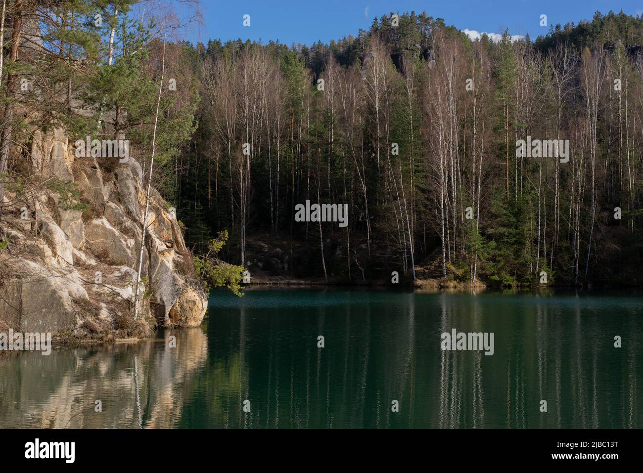 Beautiful nature of Adrspach-Teplice Rocks. National Park of Adrspach ...