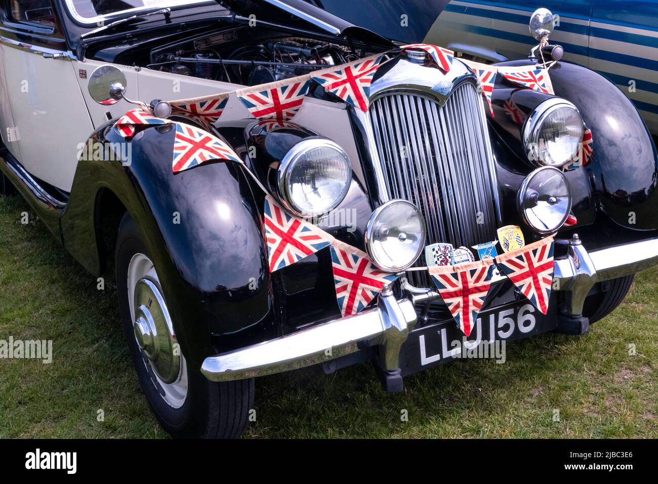 Classic car show in Ramsgate part of the Platinum Jubilee celebrations Stock Photo