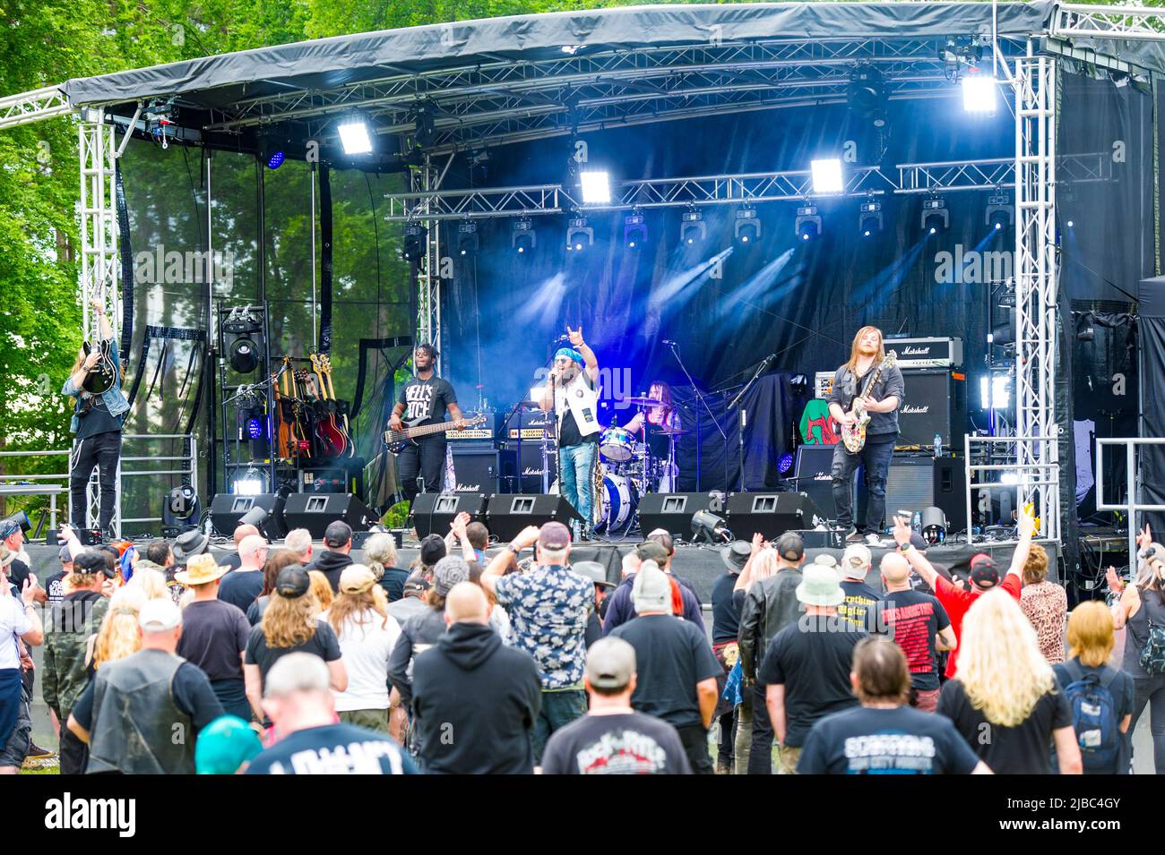 Call Of The Wild Festival, Lincoln, UK, May 22nd 2022 The L.A. Maybe debut UK festival ( The L.A. Maybe, a 5-piece rock n' roll band  from the southern heat of the Carolinas) Credit: Paul Saripo/Alamy Live News Stock Photo