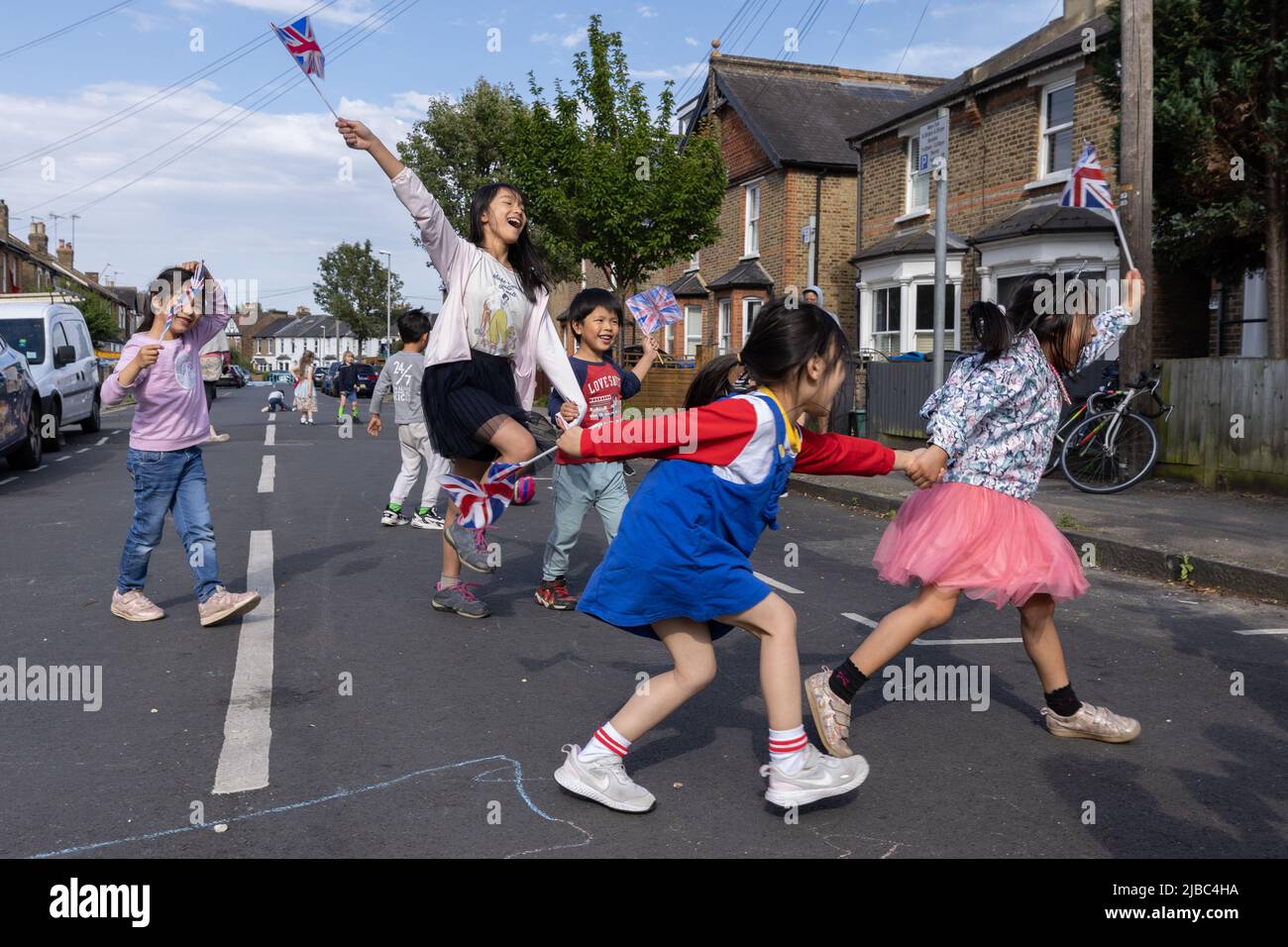 2022 jubilee street party ethnic hires stock photography and images