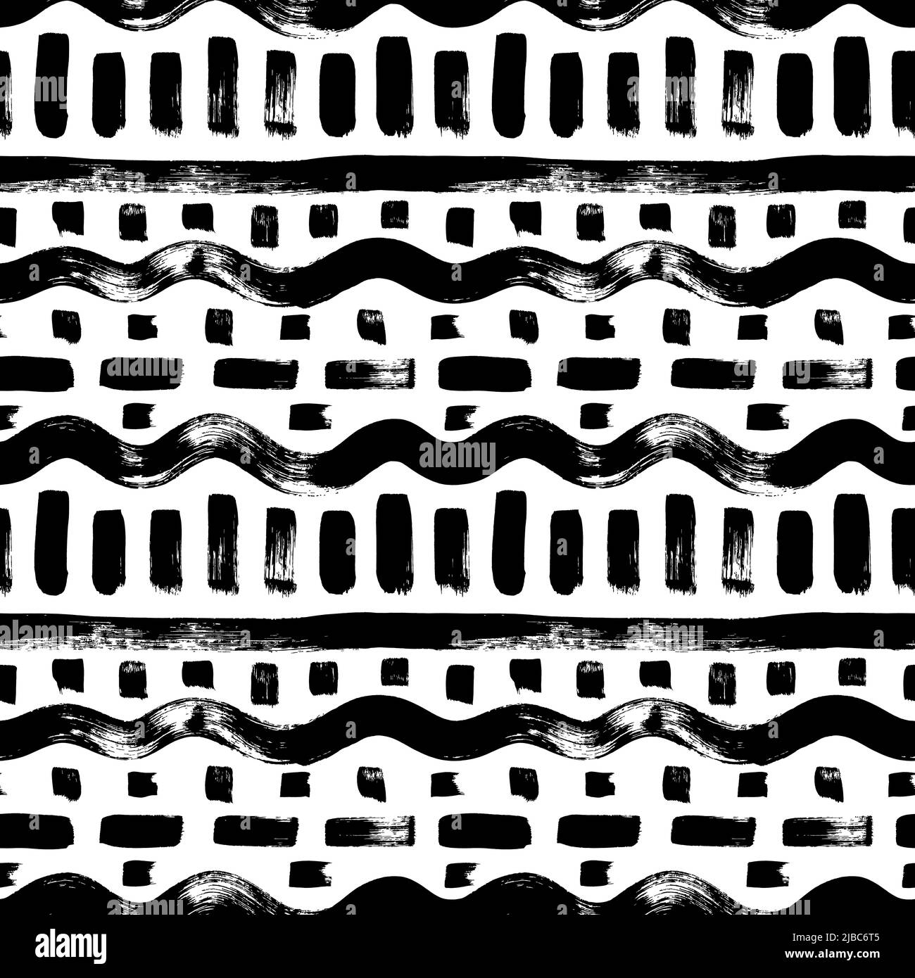 Hand drawn ethnic seamless pattern in native style Stock Vector Image ...