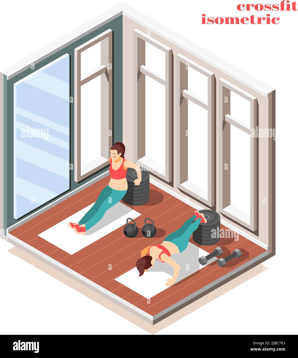 Push and pull ups effective combination with hand weights dumbbell