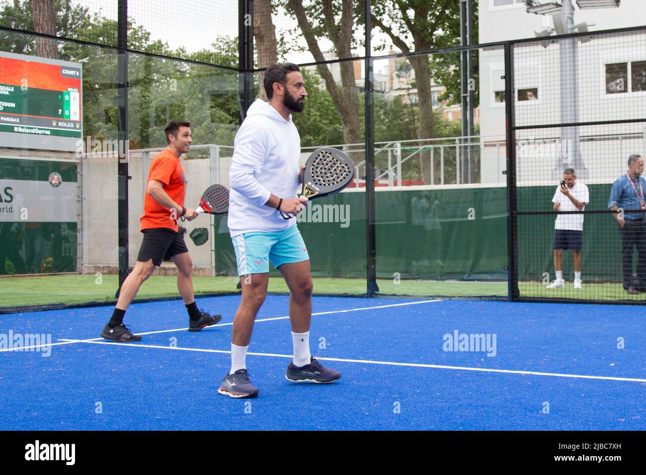 Cyril Hanouna playing Padel during French Open Roland Garros 2022 on June  05, 2022 in Paris, France. Photo by Nasser Berzane/ABACAPRESS.COM Stock  Photo - Alamy