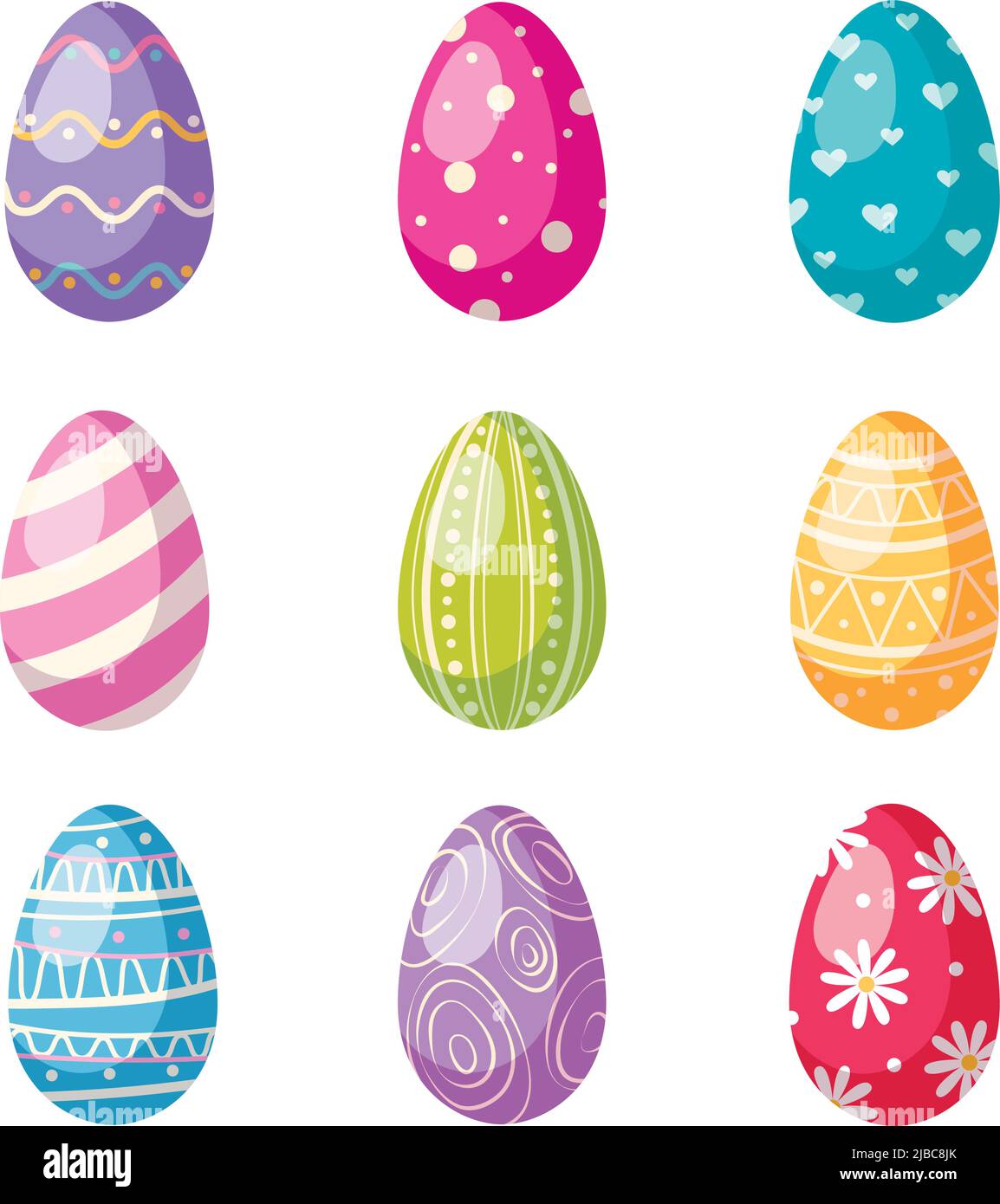 Easter eggs cartoon style. Easter eggs Paschal eggs image as cartoon  colorful style for the Christian feast of Easter, which celebrates the  resurrection of Jesus 16398100 PNG