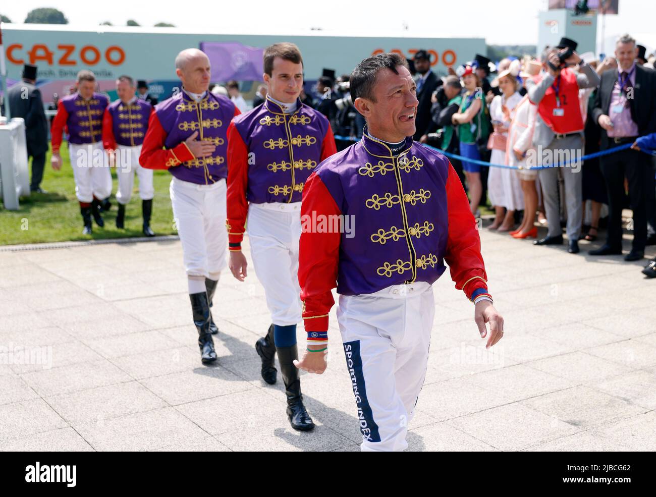 Past and present jockeys including Frankie Dettori who have represented