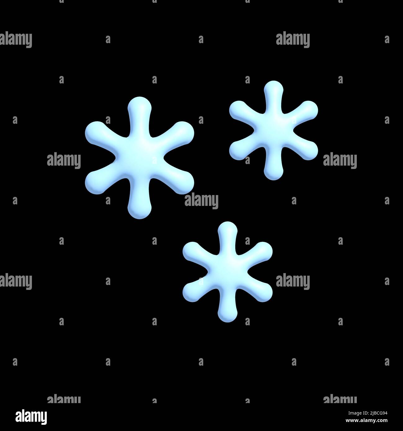 3d weather icon volumetric render with glossy sun cloud rain snow, elements for apps and social media. Stock Vector