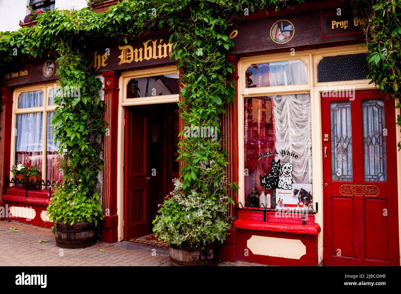 Irish pub in Ballyjamesduff, Ireland. Stock Photo