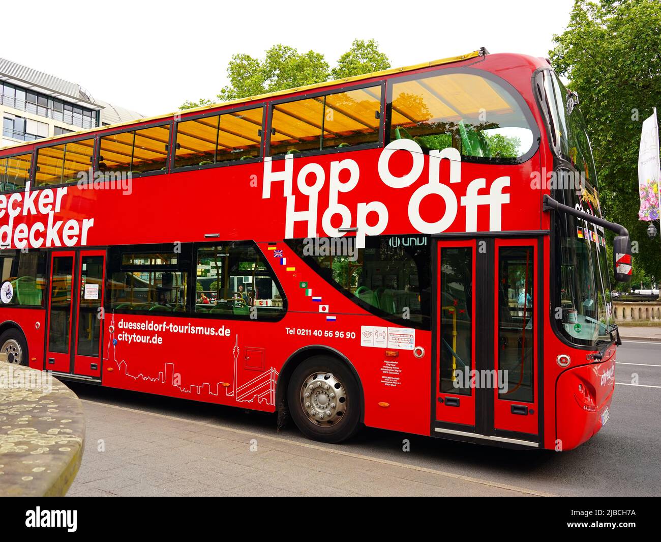 Open Top Tourist Bus Route Theme Stock Photo 2305968133