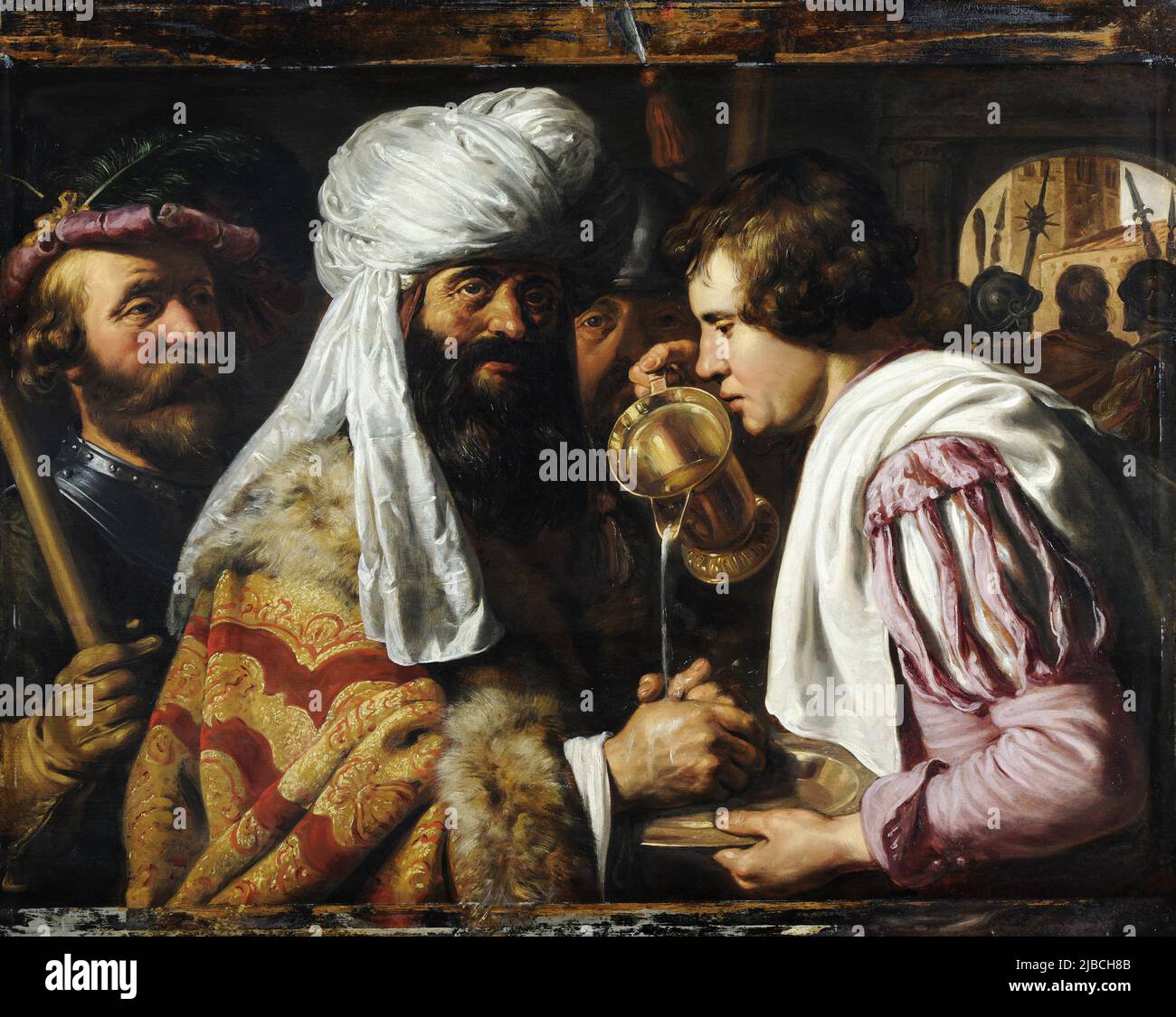 Pilate Washing his Hands by Jan Lievens painted 1624 and 1625 Stock Photo