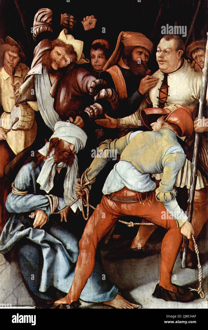 The Mocking of Christ by Matthias Grünewald, c. 1505 Stock Photo