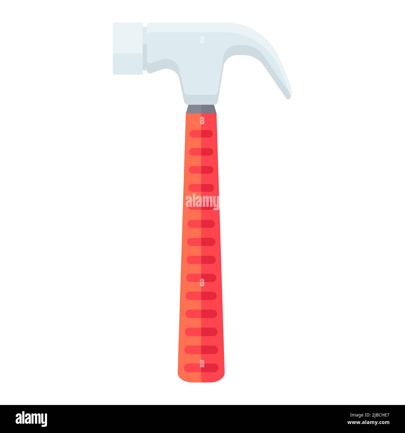Cartoon rip claw hammer vector isolated object illustration Stock