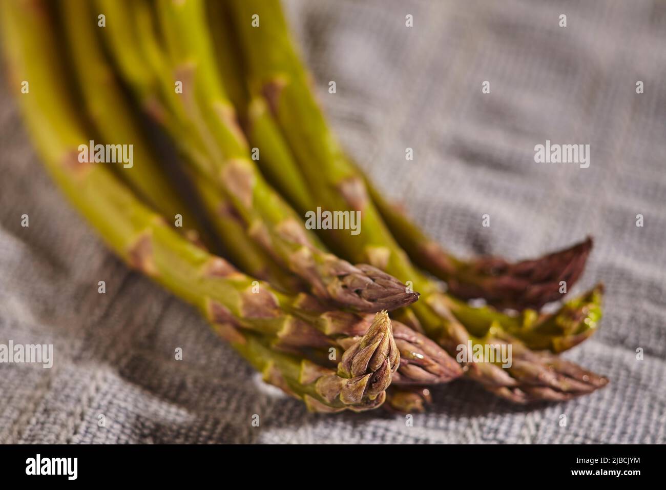 Stalks of freshly picked asparagus Stock Photo