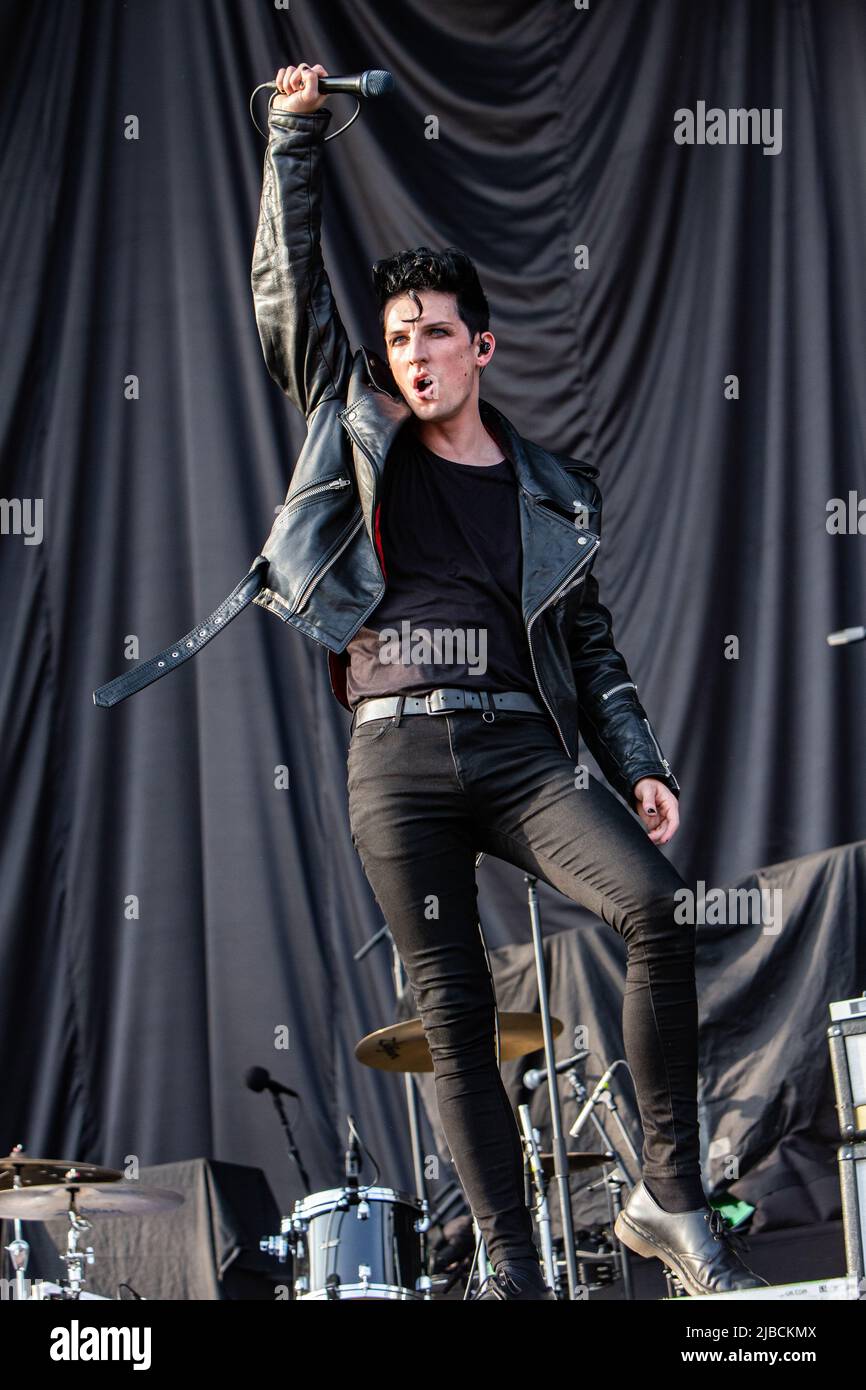 Bologna Italy. 04 June 2022. The English rock band CREEPER performs