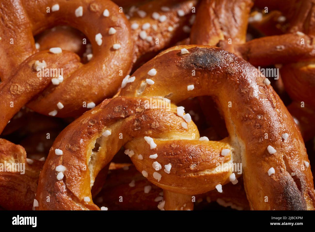Pennsylvania Dutch handmade hard pretzels Stock Photo