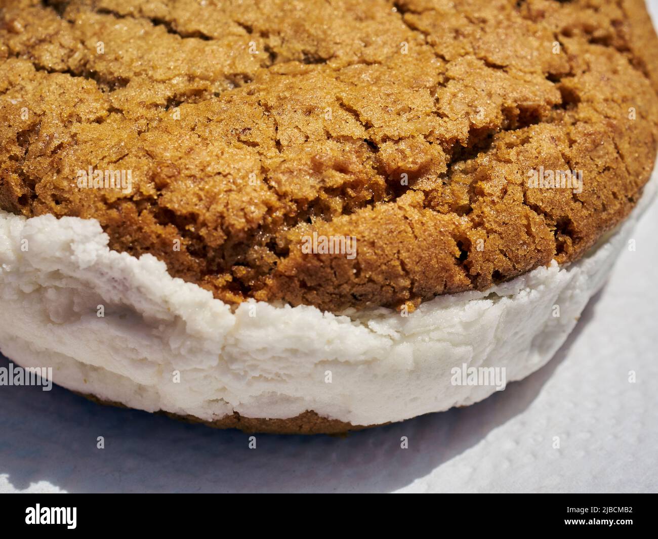 An oatmeal cookie whoppie pie, a specialty of Pennsylvania Dutch County. Stock Photo