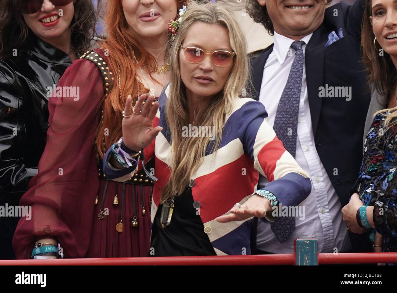 Kate Moss during the Platinum Jubilee Pageant in front of Buckingham