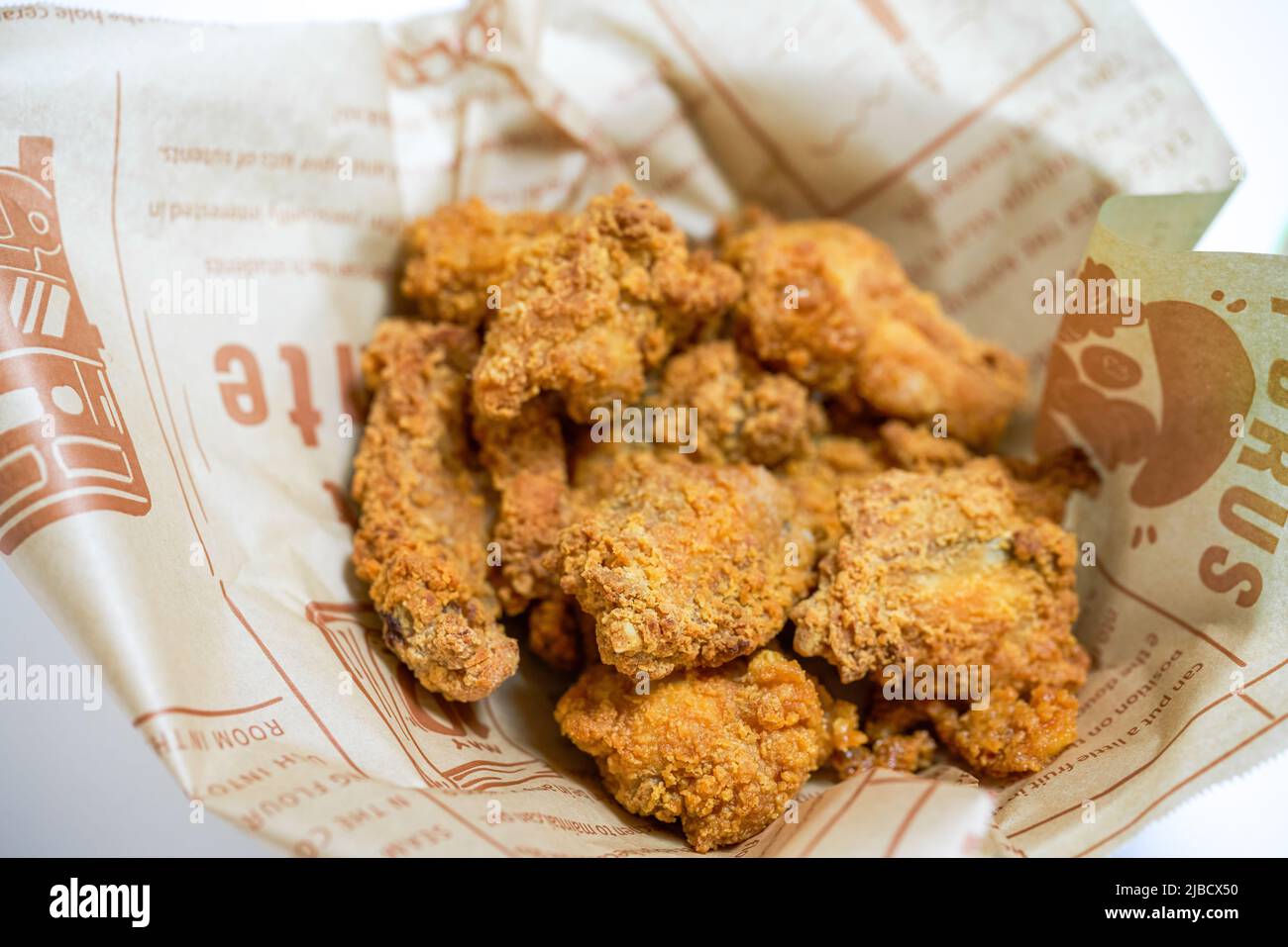 Chicken nuggets made in the air fryer Stock Photo Alamy