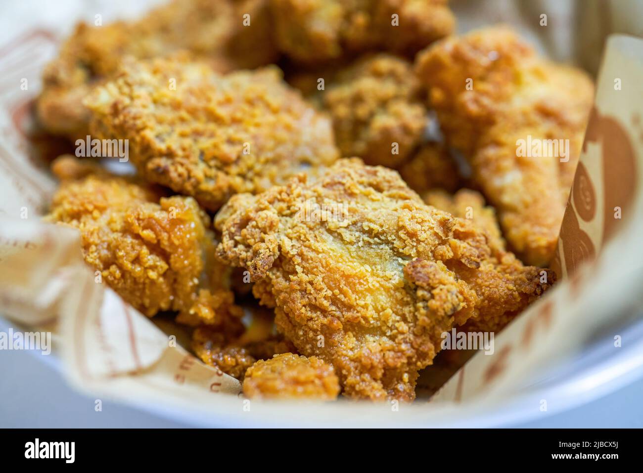 Chicken nuggets made in the air fryer Stock Photo Alamy
